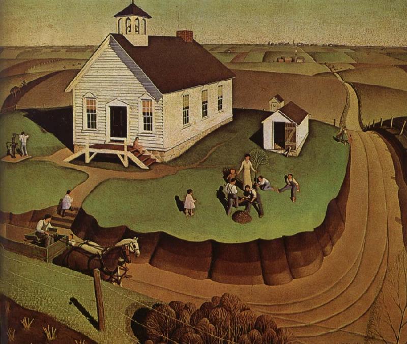 Grant Wood The day of Planting oil painting image